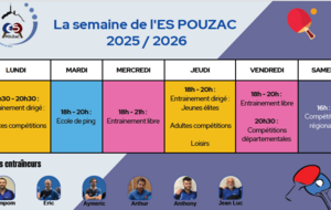 Les horaires pour la saison 2025-2026