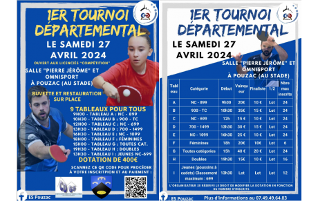 1er Tournoi de l'ES Pouzac